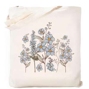 Bolsa de Mano Ecológica de Lona Estética para Mujer, Ideal para la Playa, Compras, Oficina, Viajes, para Llevar los Artículos Esenciales Diarios con Estilo - Product Image 1