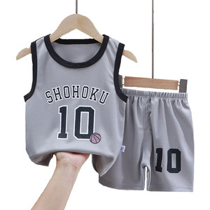 Conjunto de Jersey y Pantalones Cortos de Verano para Niños, Hechos a Medida al por Mayor, Jersey sin Mangas para Niños, Conjunto de Baloncesto Infantil de Alta Calidad - Product Image 6