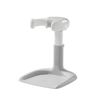 Plateforme de bain pliable en plastique pour bébé, outil de bain pour bébé debout, pratique, antidérapante, support de bain pour bébé