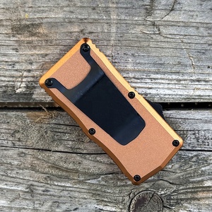 Couteau utilitaire automatique UK-1745 Drawell Fatboy Skully en alliage d'aluminium avec 5 lames supplémentaires, couteau OTF Punisher Skull - Product Image 4