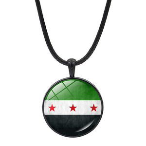 Стильное ожерелье с флагом Сирии из нержавеющей стали, модное украшение для промоакций - Product Image 3