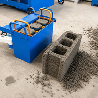 Machine à fabriquer des blocs creux en béton électrique portable, 3 cavités, moule manuel pour briques de ciment, blocs creux emboîtables en ciment