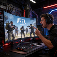 Monitor Gaming de 24 Pulgadas y 240Hz con Entrega Rápida, Monitor IPS sin Marco con Tiempo de Respuesta de 1ms para PC y Esports