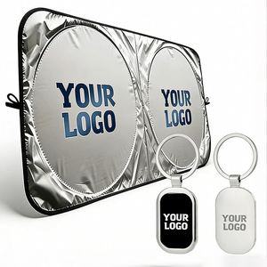 Parasoles Plegables Personalizados con Logotipo para Parabrisas Delantero de Automóvil, Regalo Promocional para Concesionarios de Autos, Parasol Doble Circular - Product Image 1