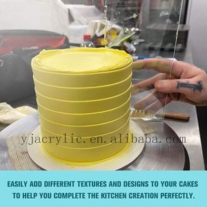 Lixsun nhiều tùy chọn trong suốt đóng băng Frosting bơ bánh mượt mà scraper cho các công cụ làm bánh Acrylic bánh scraper - Product Image 3