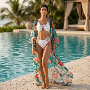 Vestido tipo túnica Boho Chic hecho a medida para vacaciones de verano en la playa - Product Image 2