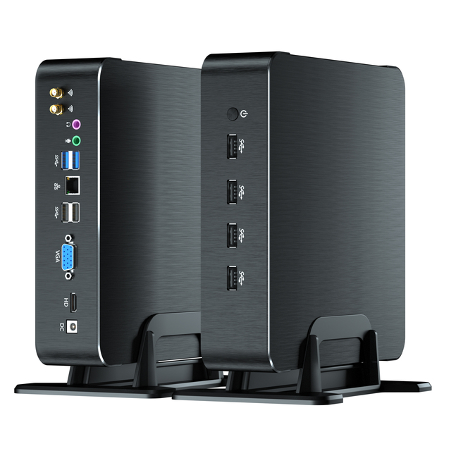 Mini Desktop I7 4700HQ 4200M Four-Core Eight-Thread Portable Gaming System WiFi HD VGA Core Business Barebone Fanless Industrial