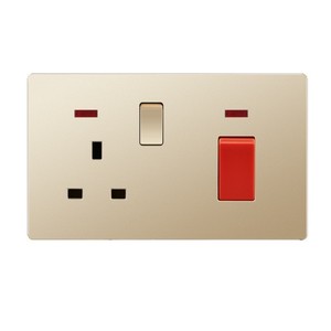 Anh tiêu chuẩn chuyển đổi ổ cắm vàng một mở <span class=keywords><strong>13A</strong></span> ổ cắm hai mở đa chức năng năm lỗ USB ổ cắm Bảng điều khiển - Product Image 6