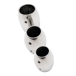 Stainless Steel 90 Degree Stanchion Base Marine Hardware For Boat <b>Yacht</b> Rail Replacement Repair - Product Image 3