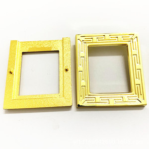 Plaque dorée sur mesure 50x40x3.0mm, étiquette électro-plaquée pour meubles et appareils électroménagers - Product Image 2