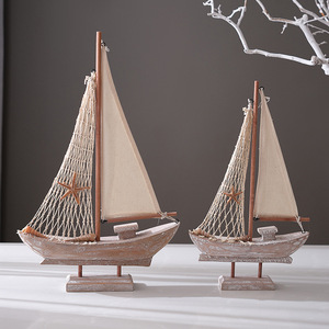 <span class=keywords><strong>Bateau</strong></span> à voile rétro américain Hailan, <span class=keywords><strong>bateau</strong></span> de pêche méditerranéen, décorations pour la maison, modèles de navires anciens, ornements, petits objets en <span class=keywords><strong>bois</strong></span> - Product Image 3