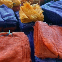 Op maat gemaakte 50x80cm PE Raschel mesh tas met trekkoord/rolsluiting, SGS/ISO9001/ISO2008 gecertificeerd, Omai merk, aangepaste kleur voor