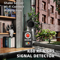 Détecteur de caméra espion Wi-Fi K88 avec capteur de vibration, suivi GPS infrarouge et détection de signal