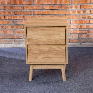 Mesita de Noche Moderna de Lujo con Cajón, Juego de <span class=keywords><strong>2</strong></span> Mesitas de Noche Europeas con Organizador para Hombre, en Madera Naranja - Product Image 3