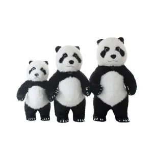 2M/2.6M/3M Custom Cartoon Giant advertising huge inflatable panda mascot costume fit all adult