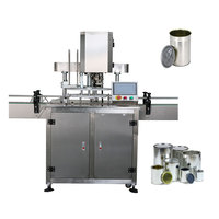 Machine de scellage automatique de haute qualité pour boîtes de conserve, idéale pour les fruits de mer et les sardines, fournie directement par l'usine.