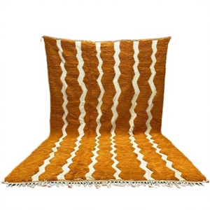 เฉพาะของโมร็อกโกพรมเบ็นีโอะริเนียมือถือทำมือโมร็อกโก Boho Beni ourain พรมปูพื้นขนสัตว์ - Product Image 1