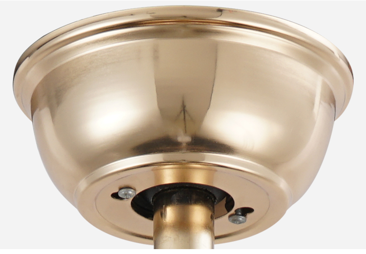 Breezelux modern crystal ceiling fan with light