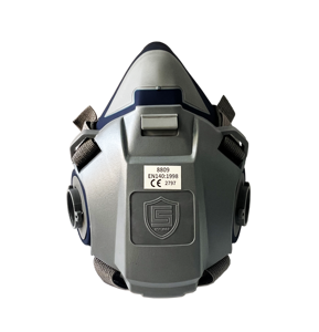 CE Approved Half <b>Face</b> Respirator Dustproof Lightweight Reusable Washable Dual Acid Gas Filter Cartridge Anti-Fog Silicone Mask - Product Image 3