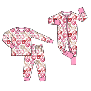 ชุดนอนเด็กแขนยาวลายวาเลนไทน์ ดีไซน์ใหม่ ขายส่งเสื้อผ้าเด็ก - Product Image 2
