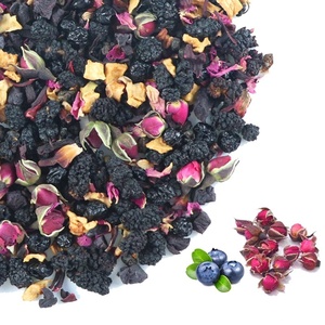 Thé en vrac aromatisé aux fleurs <span class=keywords><strong>de</strong></span> <span class=keywords><strong>rose</strong></span> et <span class=keywords><strong>de</strong></span> myrtille, mélange <span class=keywords><strong>de</strong></span> thés aux fruits, vente en gros - Product Image 1