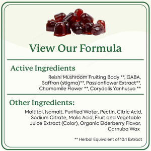 OEM Wild sambuco sapore di Gummies funghi integratore per il rilassamento del sonno <span class=keywords><strong>Reishi</strong></span> Super funghi senza zucchero 60 Count - Product Image 3