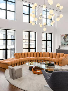 Sofá Serpiente de Gran Venta y Creatividad para Lobby de Hotel Sofá de Cuero Diseño Italiano Sillón para Villa Sofá Moderno para Sala de Estar - Product Image 4