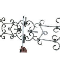 Panneau décoratif en fer forgé pour portail de clôture 710*640 mm, vente en gros, direct usine, accessoires de portail en fer forgé, anti-rouille