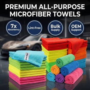 Paños de <span class=keywords><strong>Limpieza</strong></span> de Microfibra Personalizados al por Mayor, 30x30 cm, Absorbentes, para Hogar, Cocina y Auto - Product Image 3