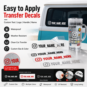 Autocollants de transfert imperméables personnalisés pour vitres de voiture, gobelets, tasses, étiquettes de logo et de nom personnalisés - Product Image 2