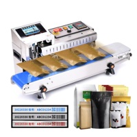 Scelleuse à bande continue FR1600, machine de scellage de sacs industrielle pour sacs en Mylar et en plastique, scelleuse automatique haute vitesse 1600 mm/min