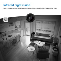 A9 Kamera Cctv Mini 1080P, Kamera Pemantau Wifi Rumah Keamanan Magnetik Kecil Video Cctv Bayi