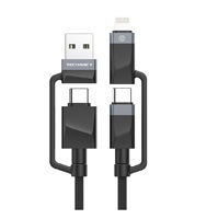 Câble USB standard en plastique Mini Original Techancy à charge rapide avancée, modèle TM00346 pour téléphones mobiles et batteries externes Android