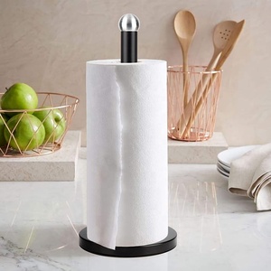 Nuovo <span class=keywords><strong>Design</strong></span> rotolo di <span class=keywords><strong>asciugamani</strong></span> da cucina nero divertente supporto di carta in piedi con materiale metallico per un uso di lunga durata - Product Image 5
