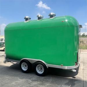 Camion mobile de rue de chariot de nourriture de café de remorque adaptée aux besoins du client de nourriture de couleur - Product Image 3