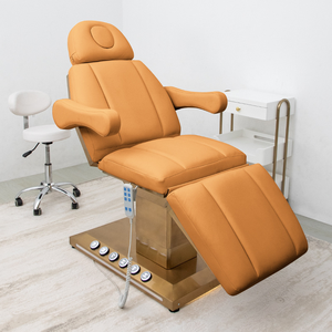 Hot Sale Luxury Gold Esthetician Massage <b>Table</b> Beauty Salon Furniture Lash Bed Cosmetic Electric Spa Beauty Facial Massage Bed - Product Image 3