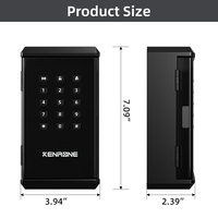 Boîte à clés numérique pour biens locatifs, étanche, Bluetooth, murale, avec contrôle par mot de passe et application pour entrée partagée