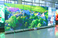 Eager LED 640x1920mm Intérieur Hd Numérique Pliable Plancher Led Affiche Affichage Publicité Mobile Miroir Affiche