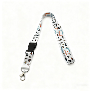 YUSEN1006 Factory Customized Quick Release Buckle <b>Polyester</b> Sublimation Smooth <b>Lanyard</b> With Buckle Adjustable - Product Image 1