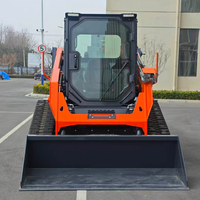 Chargeuse compacte sur chenilles Derette de haute qualité avec hydraulique à haut débit et commande pilote, chargeuse frontale à direction par déplacement