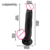 Dildo Realista Suave de 12 Pulgadas, Juguete Sexual para Mujeres, Dildo Grande y Cómodo, Juguetes Anales para Adultos