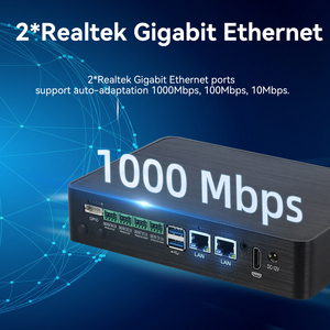 Cánh tay Mini <span class=keywords><strong>PC</strong></span> rk3568 2G DDR4 16G eMMC Dual RJ45 LAN 4 RS232 RS485 COM GPIO công nghiệp Android không quạt máy tính nhúng - Product Image 2