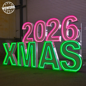 Insegne Pubblicitarie Elettroniche WOWORK 2026 da 4 Piedi con Lampada al Neon e Lettere Luminose MR e MRS - Product Image 4