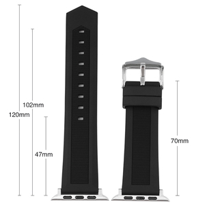 Correa de Reloj Inteligente de Silicona para <span class=keywords><strong>Apple</strong></span> <span class=keywords><strong>Watch</strong></span>, Correa Deportiva de 38mm, 44mm y 49mm - Product Image 6