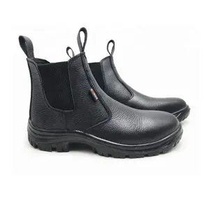 Centros Comerciales zapatos de cuero exclusivos nueva caucho negro único-tendencia botas cortas