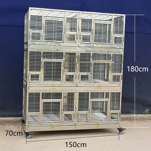Cage à oiseaux sur mesure extra-large à double couche en acier inoxydable, anti-évasion, volière extérieure pour cour - Product Image 3