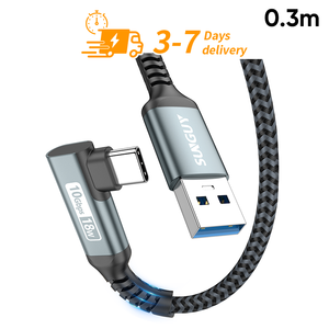 Câble d'alimentation USB C SUNGUY 0,3 m 18 W à faible MOQ, câble de données à charge rapide, logo personnalisé, écologique, pour le marché européen - Product Image 1