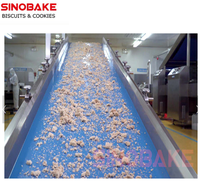 SINOBAKE Ligne de production de biscuits et de gâteaux Système d'alimentation en pâte avec convoyeur automatique