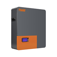 Untuk Paket Baterai Cair LiFePO4 5.12KWh 51.2V 100Ah Penyimpanan Energi 6000 Siklus Suhu Operasi 0~65 Sistem Surya Hibrida
