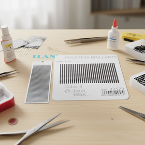 Adesivi con Strass Ilan 4mm Neri, 468 Pezzi su Grande Cartoncino - Product Image 2